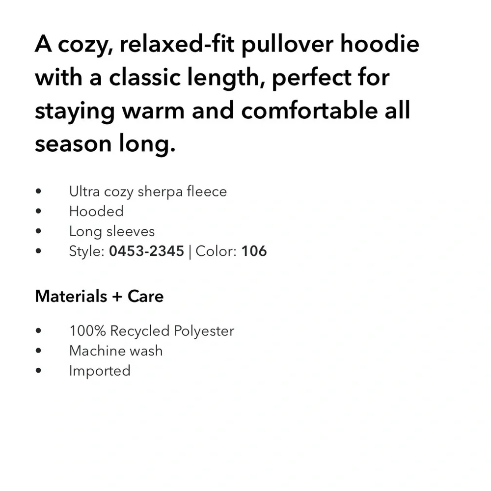 [American Eagle] NWT Sherpa Fleece Hoodie - Picture 7 of 9